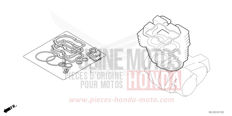 TROUSSE DE JOINT A de Africa Twin PEARL GLARE WHITE (NHB53H) 2023